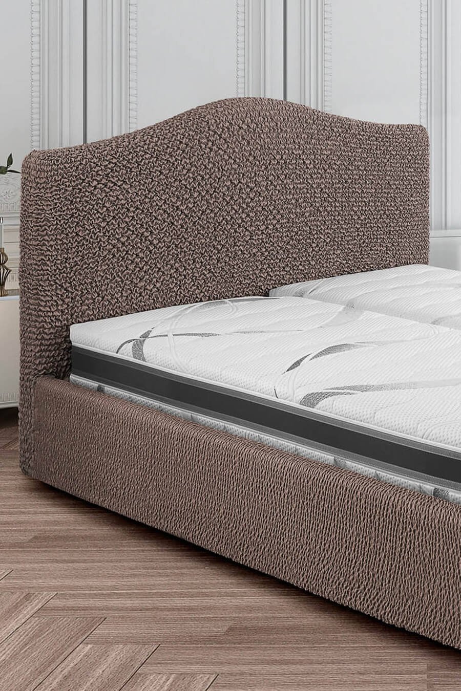 Bi-elastic bed cover